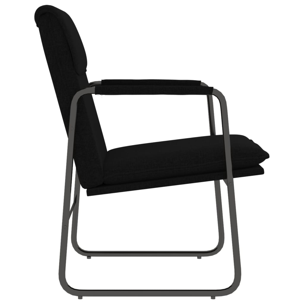Lounge Chair Black 55x64x80 cm Fabric