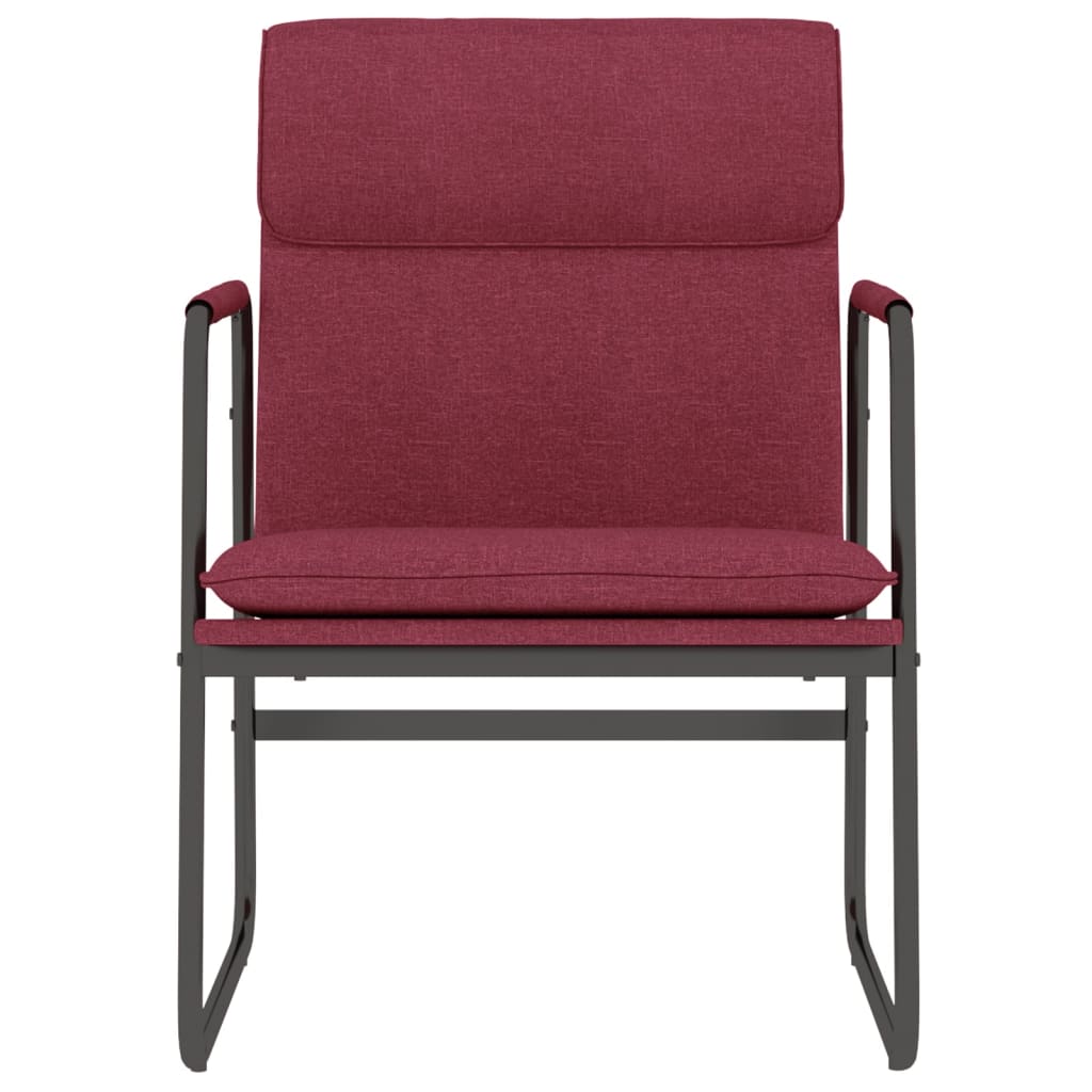 Lounge Chair Wine Red 55x64x80 cm Fabric