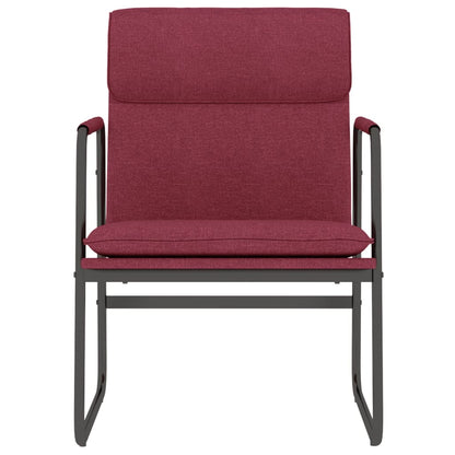 Lounge Chair Wine Red 55x64x80 cm Fabric