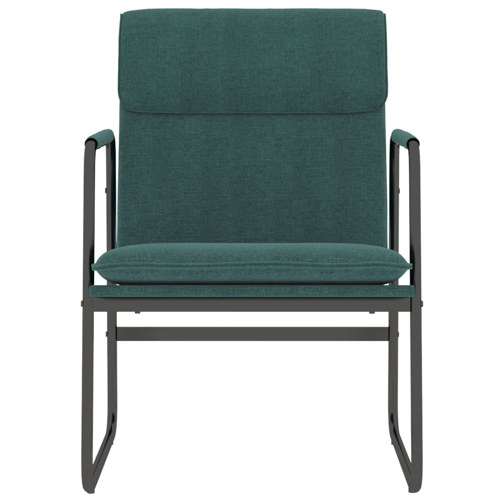 Lounge Chair Dark Green 55x64x80 cm Fabric