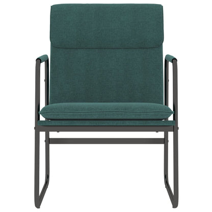 Lounge Chair Dark Green 55x64x80 cm Fabric