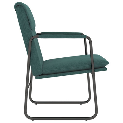 Lounge Chair Dark Green 55x64x80 cm Fabric