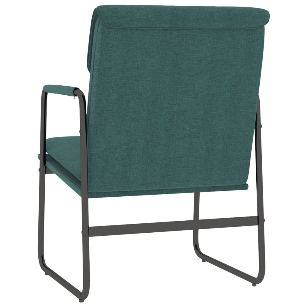 Lounge Chair Dark Green 55x64x80 cm Fabric