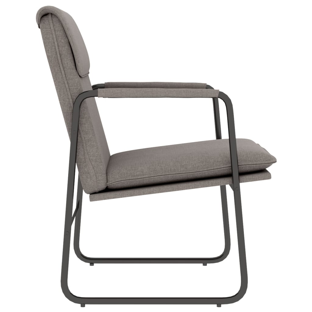 Lounge Chair Taupe 55x64x80 cm Fabric