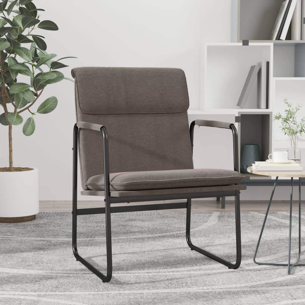 Lounge Chair Taupe 55x64x80 cm Fabric