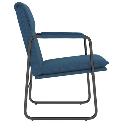 Lounge Chair Blue 55x64x80 cm Fabric