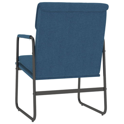 Lounge Chair Blue 55x64x80 cm Fabric