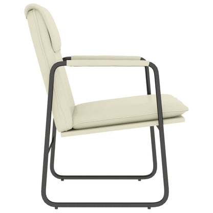 Lounge Chair Cream 55x64x80 cm Faux Leather