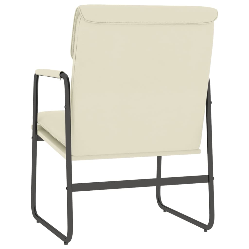 Lounge Chair Cream 55x64x80 cm Faux Leather