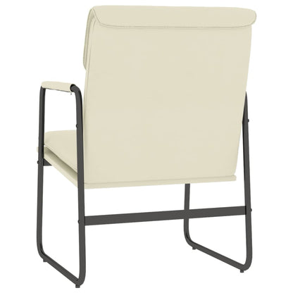 Lounge Chair Cream 55x64x80 cm Faux Leather