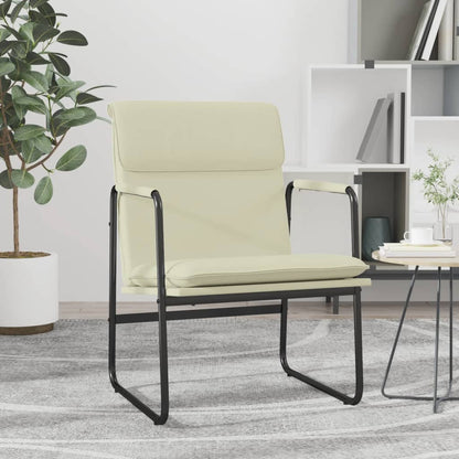 Lounge Chair Cream 55x64x80 cm Faux Leather