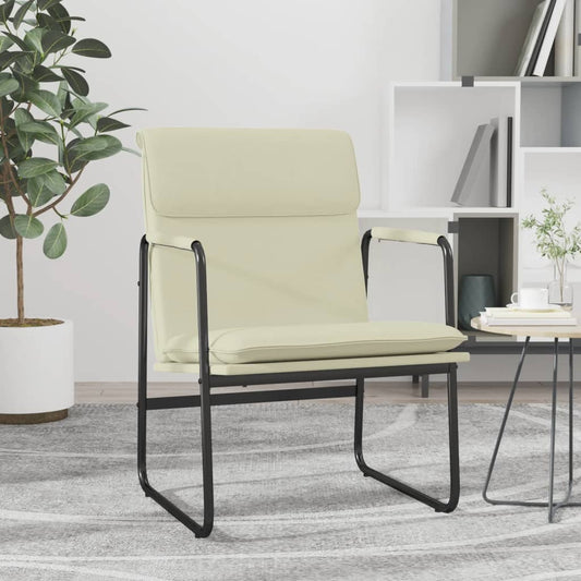 Lounge Chair Cream 55x64x80 cm Faux Leather