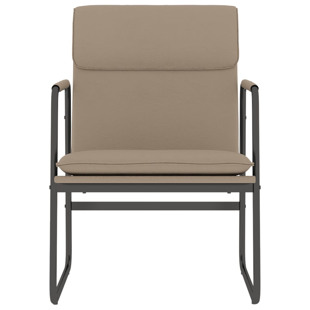 Lounge Chair Cappuccino 55x64x80 cm Faux Leather