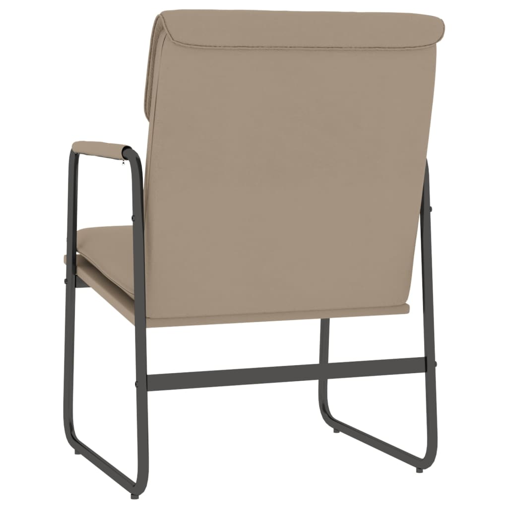 Lounge Chair Cappuccino 55x64x80 cm Faux Leather