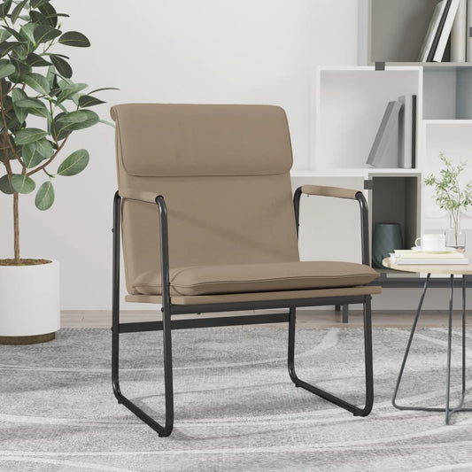 Lounge Chair Cappuccino 55x64x80 cm Faux Leather