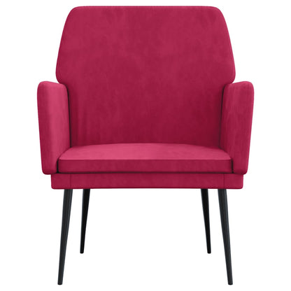 Armchair Wine Red 62x79x79 cm Velvet