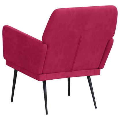 Armchair Wine Red 62x79x79 cm Velvet