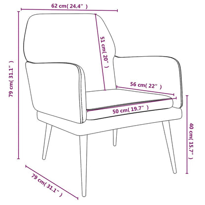 Armchair Wine Red 62x79x79 cm Velvet
