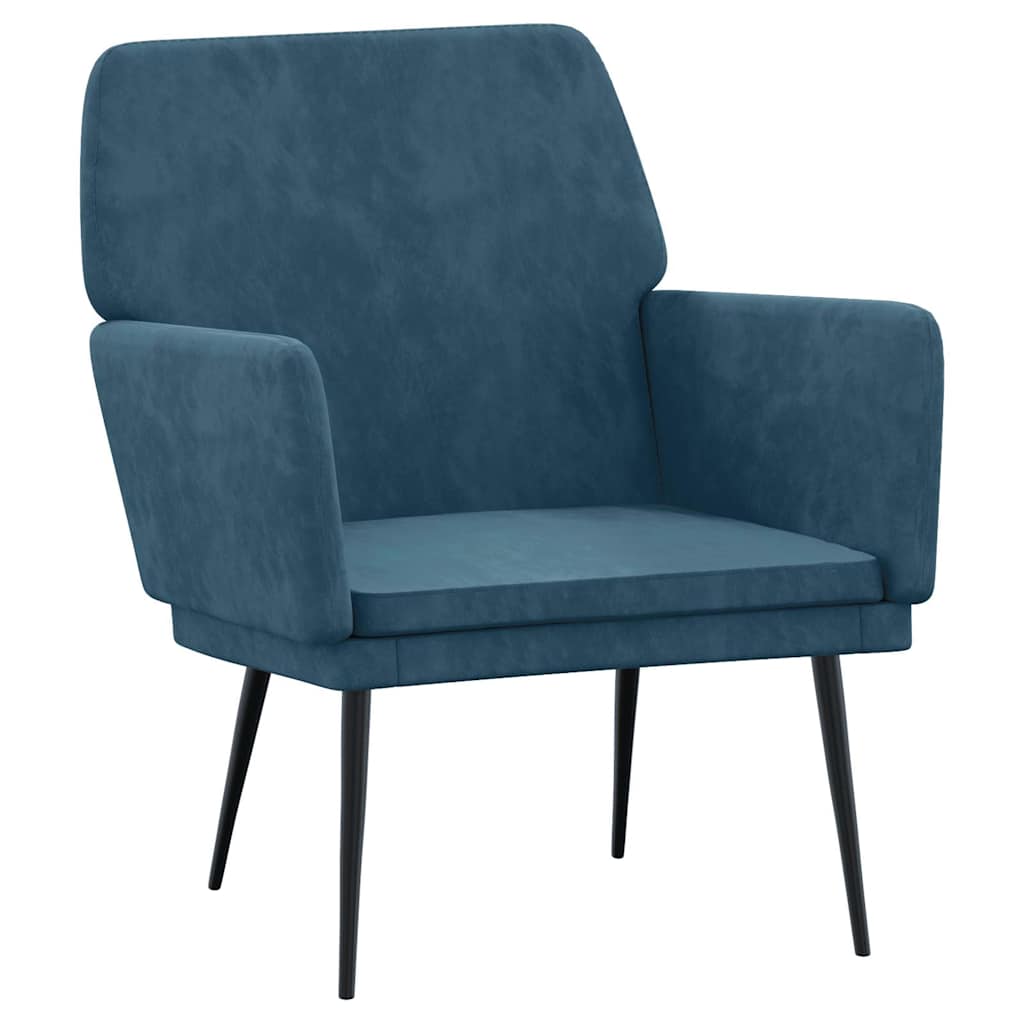 Armchair Blue 62x79x79 cm Velvet