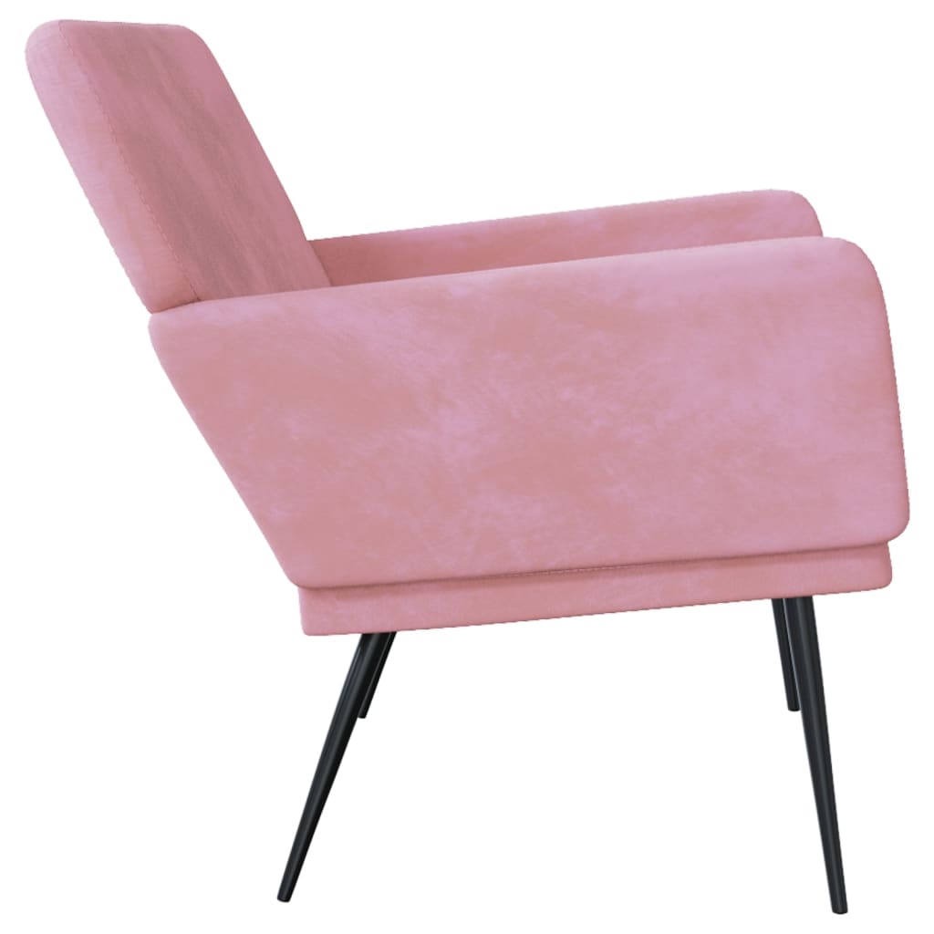 Bench Pink 108x79x79 cm Velvet