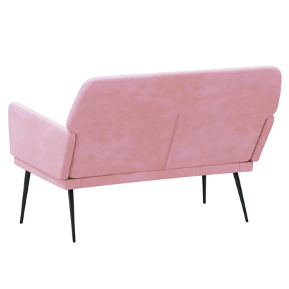 Bench Pink 108x79x79 cm Velvet