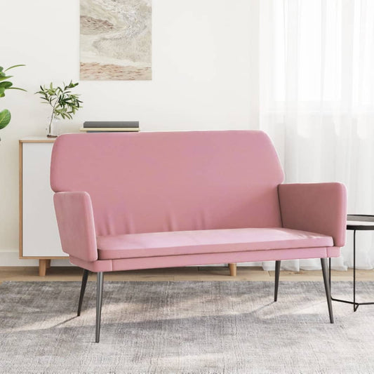 Bench Pink 108x79x79 cm Velvet