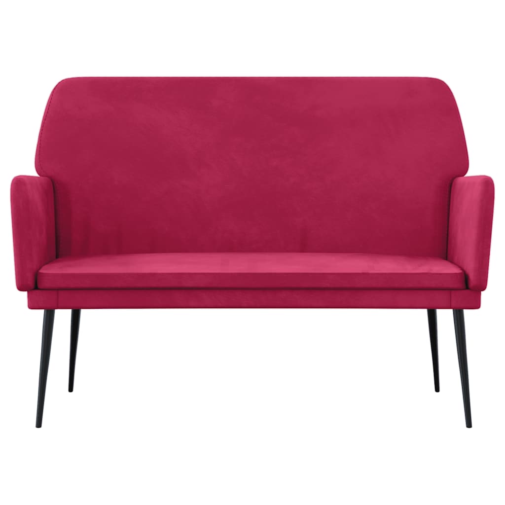 Bench Wine Red 108x79x79 cm Velvet