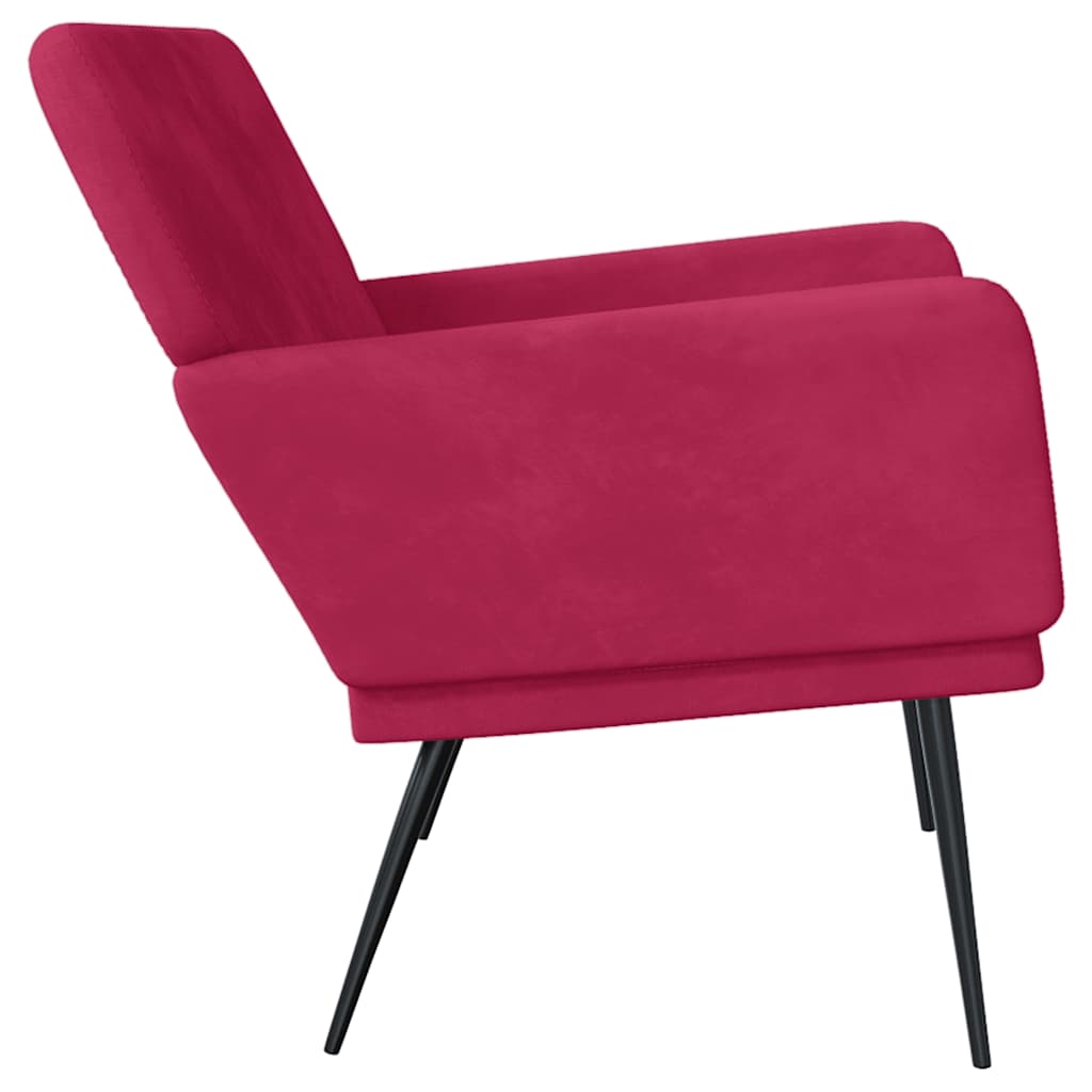 Bench Wine Red 108x79x79 cm Velvet