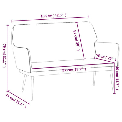Bench Wine Red 108x79x79 cm Velvet