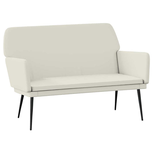 Bench Cream 108x79x79 cm Velvet