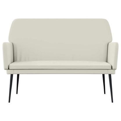 Bench Cream 108x79x79 cm Velvet