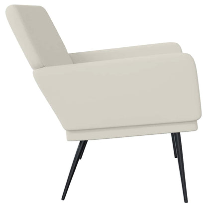Bench Cream 108x79x79 cm Velvet