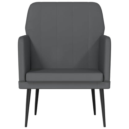 Armchair Grey 61x78x80 cm Faux Leather