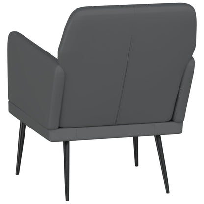 Armchair Grey 61x78x80 cm Faux Leather