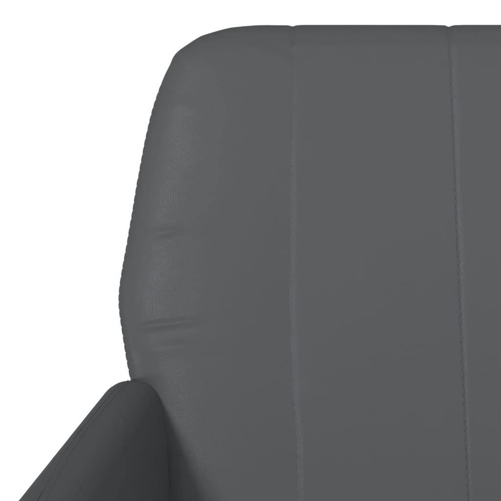 Armchair Grey 61x78x80 cm Faux Leather