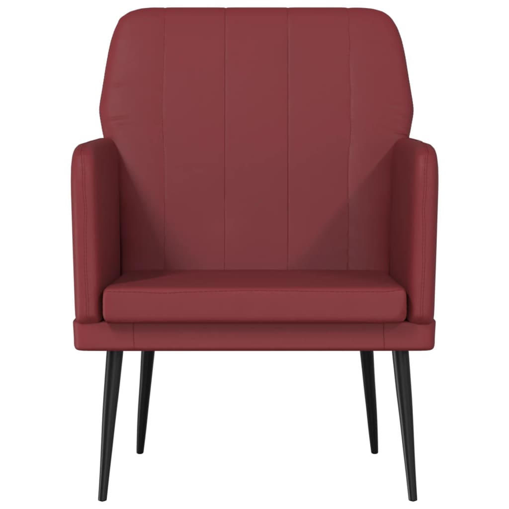 Armchair Wine Red 61x78x80 cm Faux Leather