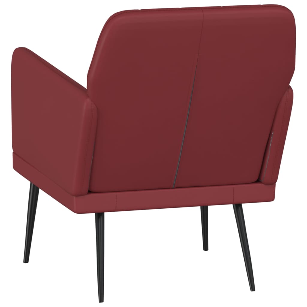 Armchair Wine Red 61x78x80 cm Faux Leather
