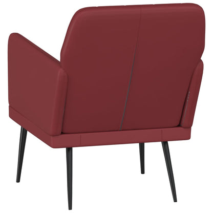 Armchair Wine Red 61x78x80 cm Faux Leather