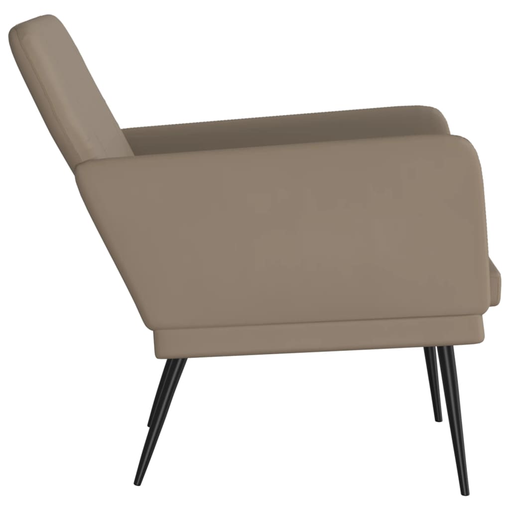 Armchair Cappuccino 61x78x80 cm Faux Leather