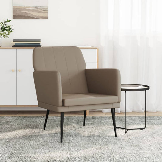 Armchair Cappuccino 61x78x80 cm Faux Leather