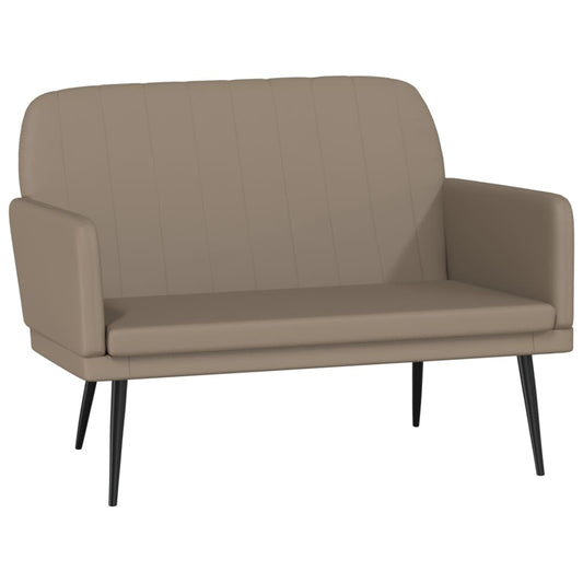 Bench Cappuccino 107x80x81 cm Faux Leather
