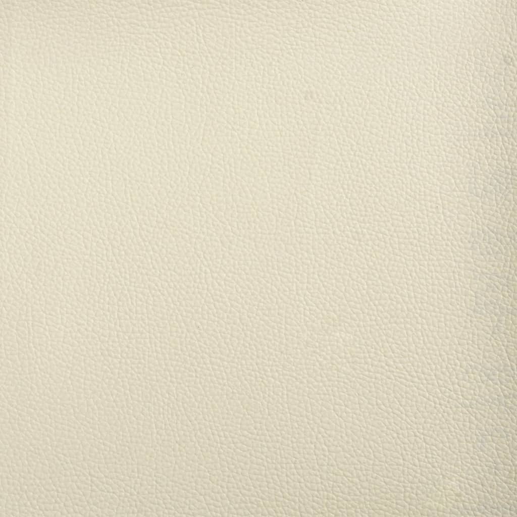 Armchair Cream 63x76x80 cm Faux Leather