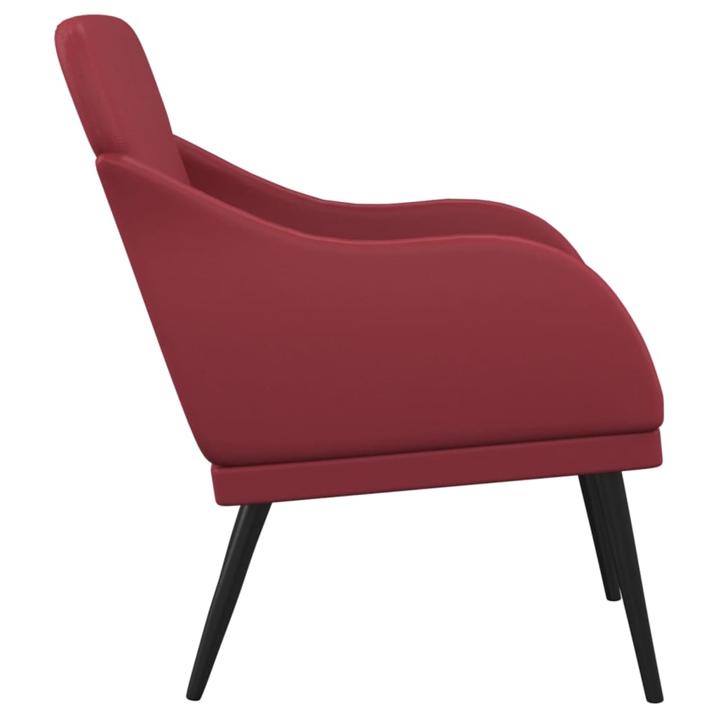 Armchair Wine Red 63x76x80 cm Faux Leather