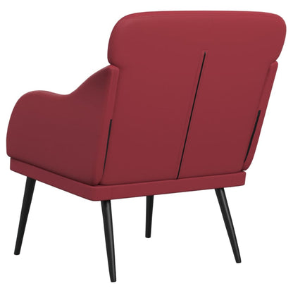 Armchair Wine Red 63x76x80 cm Faux Leather