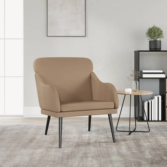 Armchair Cappuccino 63x76x80 cm Faux Leather
