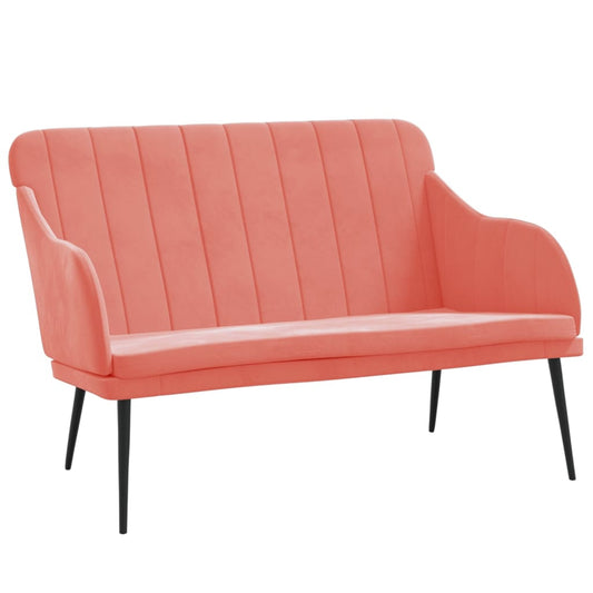 Bench Pink 110x76x80 cm Velvet