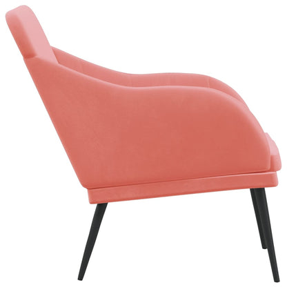 Bench Pink 110x76x80 cm Velvet