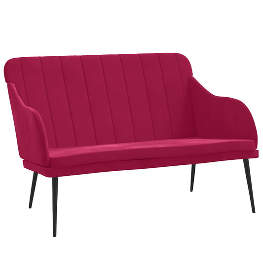 Bench Wine Red 110x76x80 cm Velvet