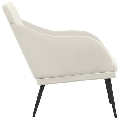 Bench Cream 110x76x80 cm Velvet