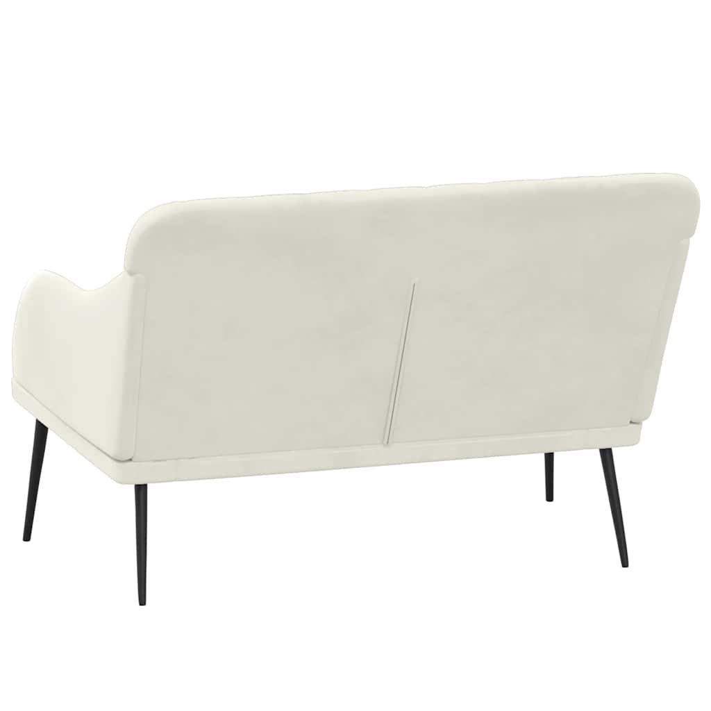 Bench Cream 110x76x80 cm Velvet